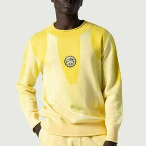 Honor The Gift Jacquard Drip Sweater Yellow